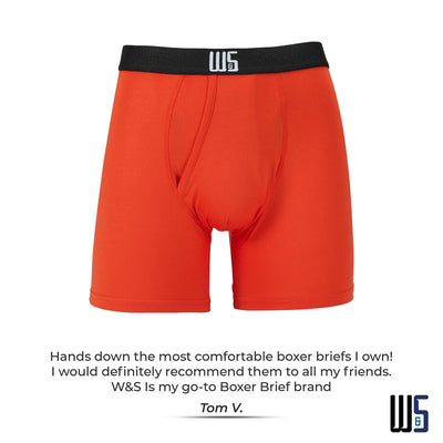 Buy 1 Pack & Get 75% Off The 2nd Pack - 6" Inseam Boxer Brief 6 Pack - WarriorFit Moisture Wicking Fabric - W/Chafe Safe Pouch