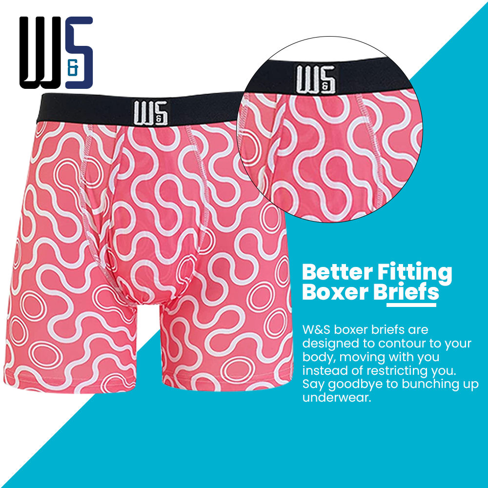 Buy 1 Pack & Get 75% Off The 2nd Pack - 6" Inseam Boxer Brief 6 Pack - WarriorFit Moisture Wicking Fabric - W/Chafe Safe Pouch