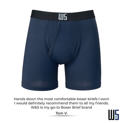 Buy 1 Pack & Get 75% Off The 2nd Pack - 6" Inseam Boxer Brief 6 Pack - WarriorFit Moisture Wicking Fabric - W/Chafe Safe Pouch
