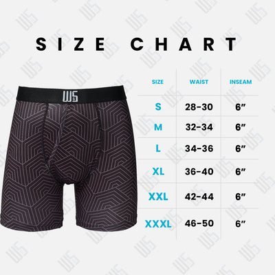 Buy 1 Pack & Get 75% Off The 2nd Pack - 6" Inseam Boxer Brief 6 Pack - WarriorFit Moisture Wicking Fabric - W/Chafe Safe Pouch