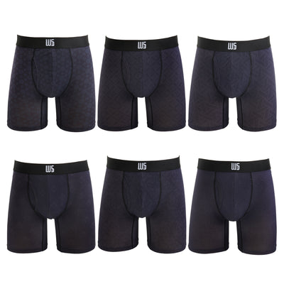 6" Inseam Boxer Briefs - WarriorMesh - W/Chafe Safe Pouch