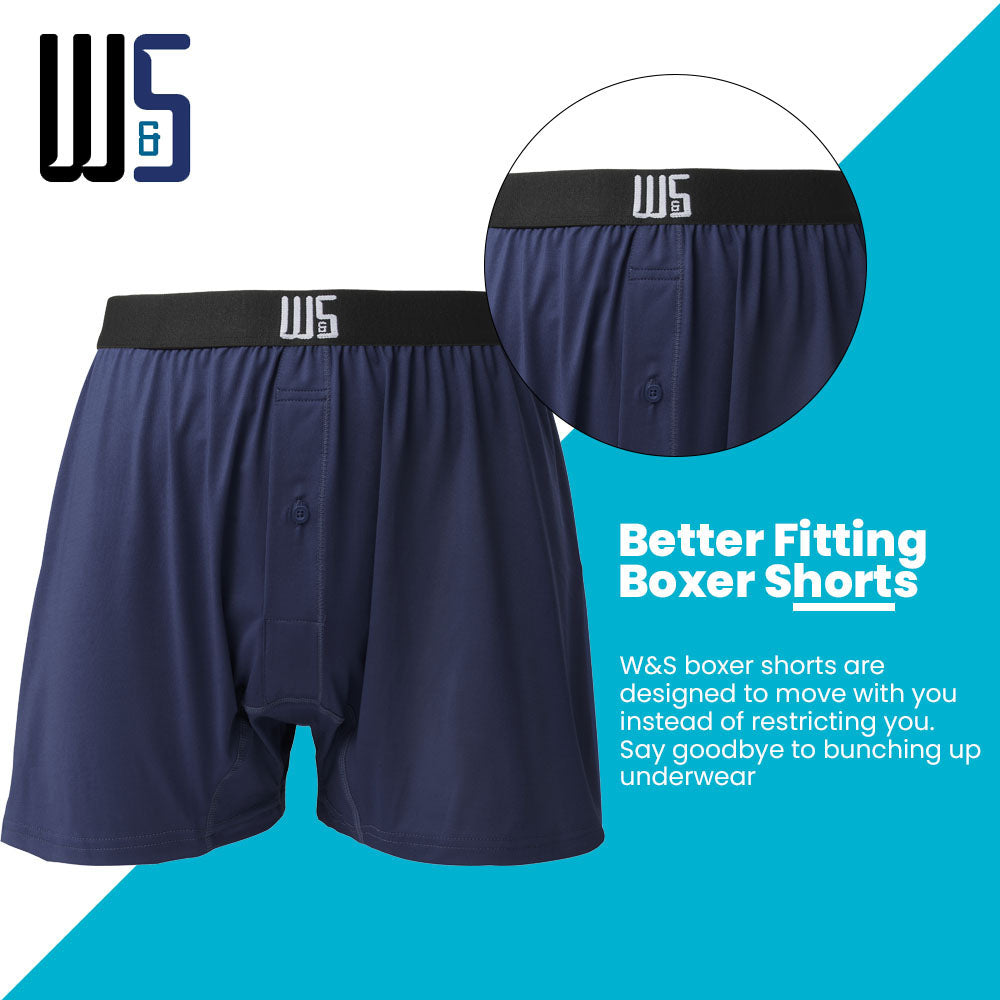 Warriors & Scholars - Boxer Brief 6 Pack - WarriorFit Moisture Wicking  Fabric