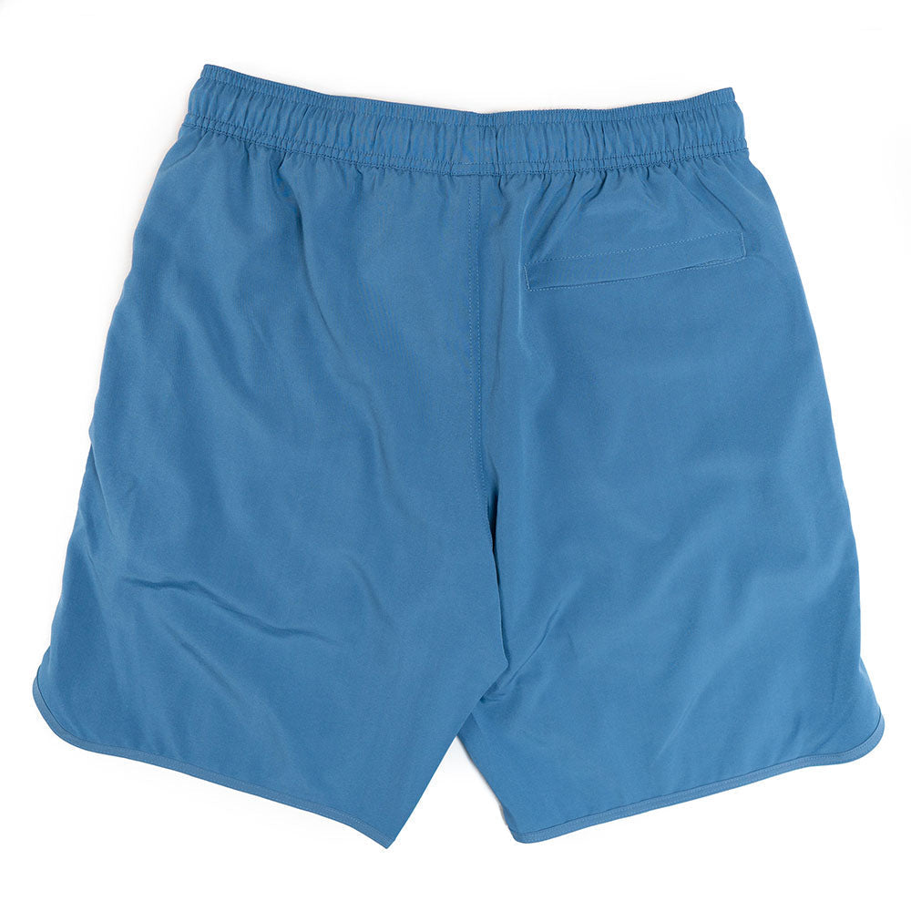 Light Blue Blue Swim Trunks W/Performance Liner | 8" Inseam