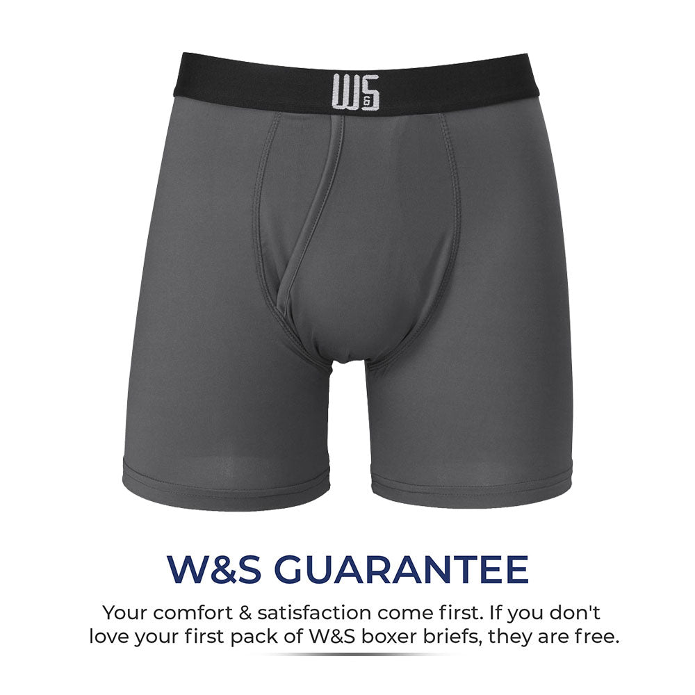 Solid Grey Boxer Brief - Infograph 