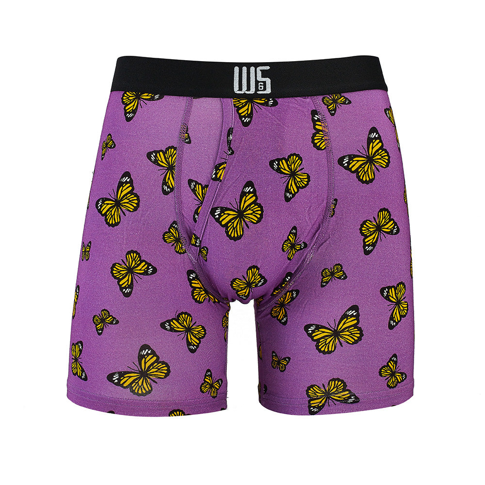 Boxer Brief Butterflies Purple 