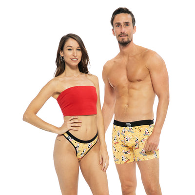 Warriors & Scholars W&S Matching Underwear for Couples - Couples Matching  Undies, Strawberry
