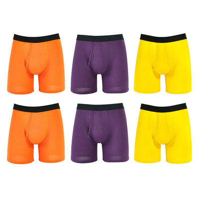 purple yellow and orange boxer briefs