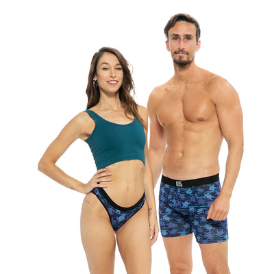 Warriors & Scholars W&S Matching Underwear for Couples - Couples Matching  Undies, Cocktail, Bikini Brief, X-Small at  Women's Clothing store