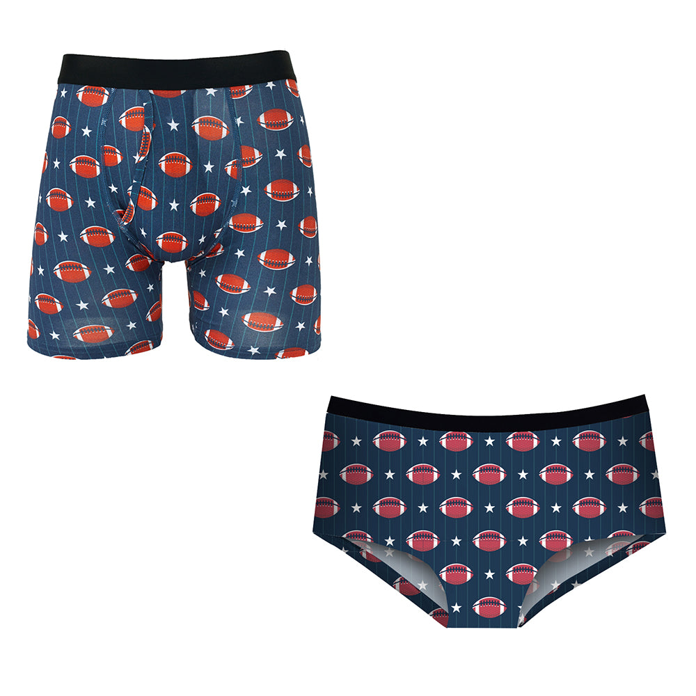 Matching Pairs Cheeky/Boxer - Touchdown