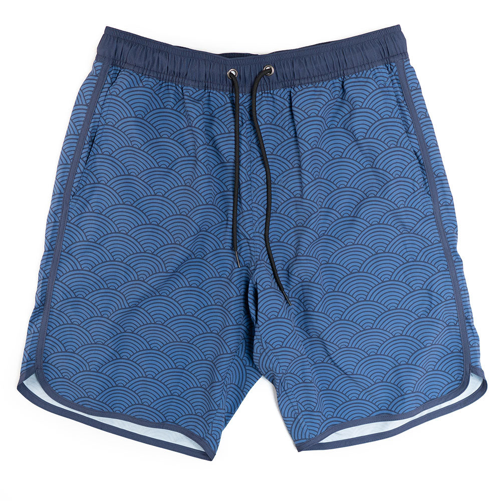 Palm Swim Trunks W/Performance Liner | 8" Inseam