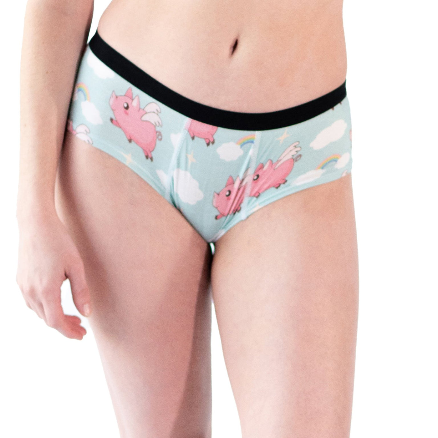 Mens Pink Piggy Pig Boxer Shorts Panties Breathable Underwear
